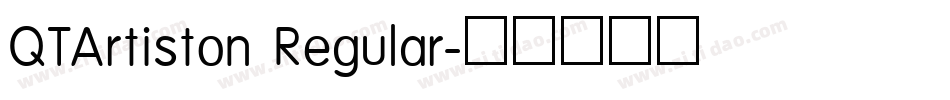 QTArtiston Regular字体转换
